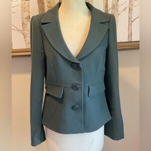 NWT 2009 Armani women’s wool blazer jacket olive green sz US4/IT40